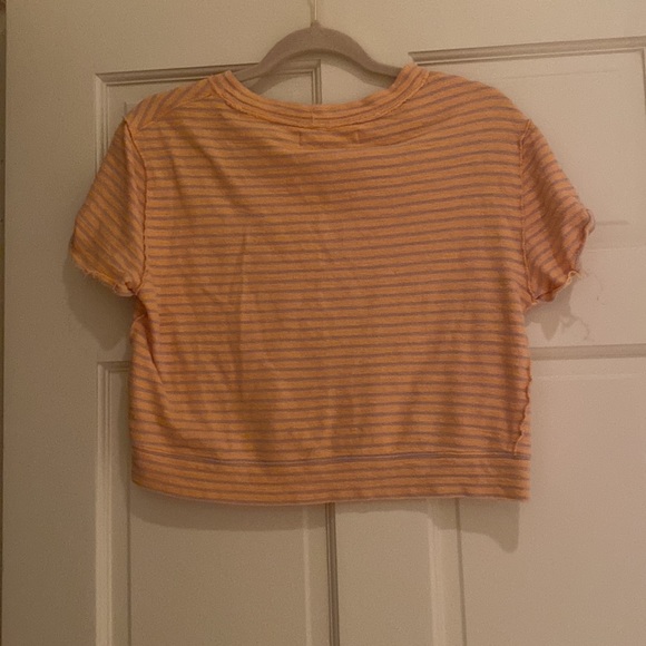 FREE PEOPLE-orange summer crop top!! - Picture 3 of 3